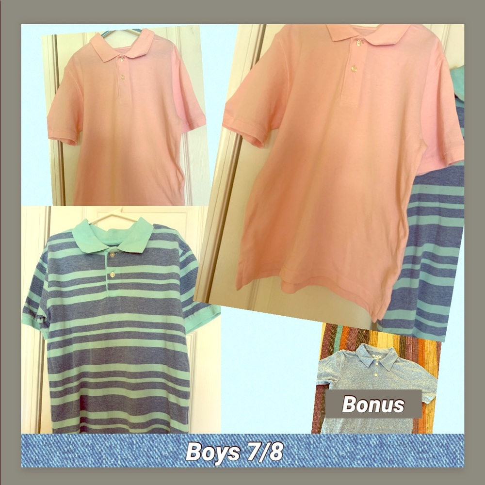 Boys Polo Type Short Sleeve Shirts